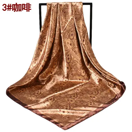 Silk Paisley Scarf Shawl – 90 × 90 cm detail