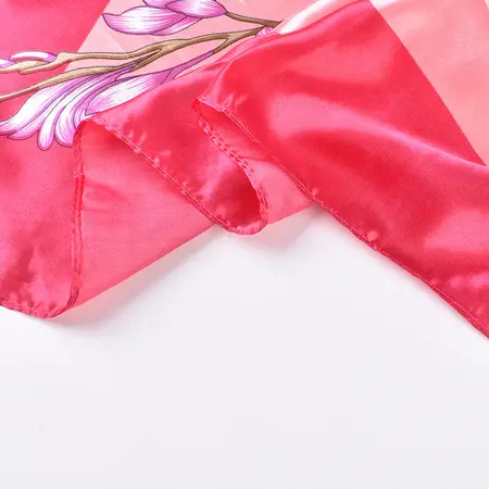 Floral Printed Vintage Scarf Shawl – 90 × 90 cm detail