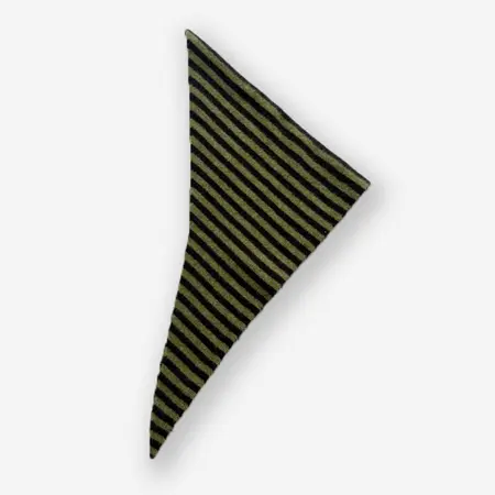 Women's 30% Wool Striped Scarf Shawl – 110 × 40 cm detail