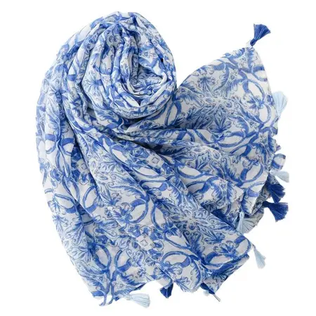 Geometric Fringed Scarf Shawl – 180 × 88 cm detail