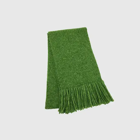 Solid Color Knit Fringed Scarf Shawl – 200 × 24 cm detail
