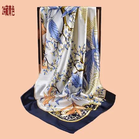 Printed Scarf Shawl – 90 × 90 cm detail