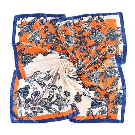 Floral Printed Scarf Shawl – 90 × 90 cm detail