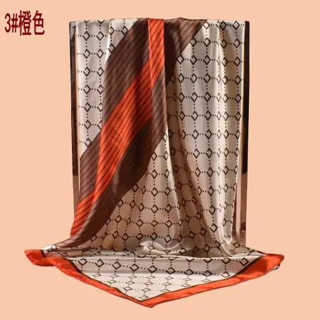 Plaid Geometric Scarf Shawl – 90 × 90 cm detail