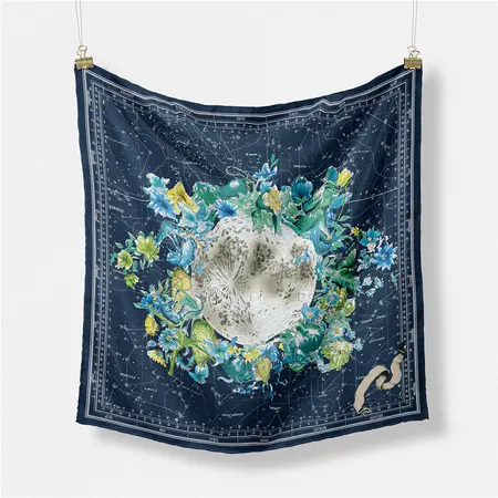 Printed Scarf Shawl – 53 × 53 cm