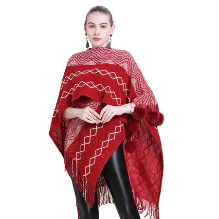 Knit Poncho detail