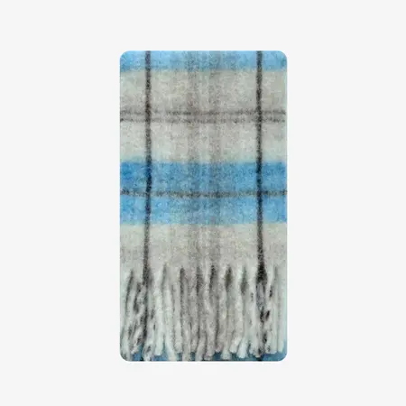 Women's Wool Blend Plaid Scarf Shawl – 220 × 30 cm detail