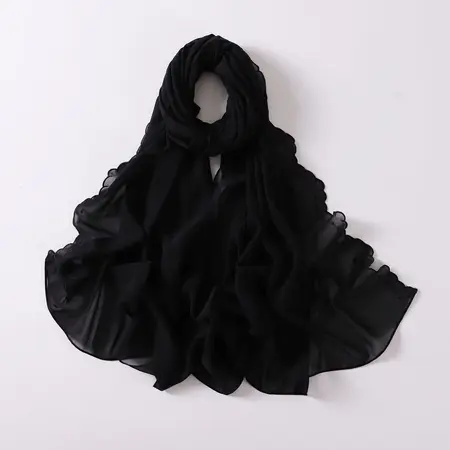 Chiffon Embroidered Hijab detail