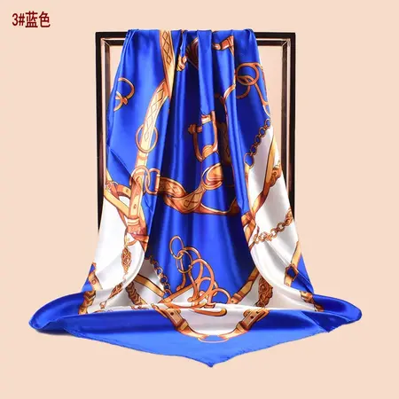 Silk Scarf Shawl – 90 × 90 cm detail