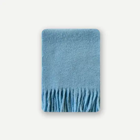Women's 40% Wool Solid Color Scarf Shawl – 220 × 30 cm detail