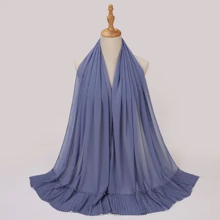 Chiffon Pleated Hijab detail