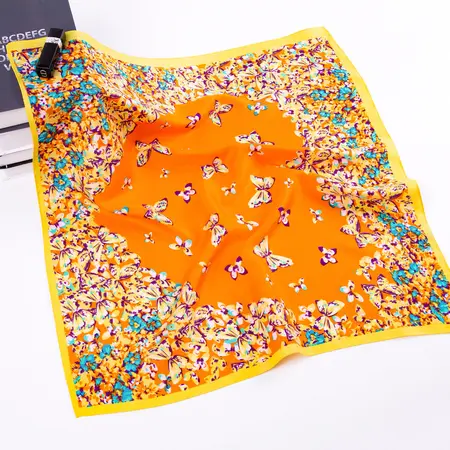 Floral Printed Scarf Shawl – 60 × 60 cm detail