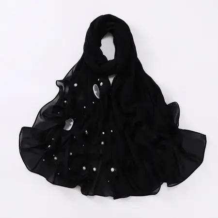 Chiffon Floral Hijab – 70 × 180 cm detail