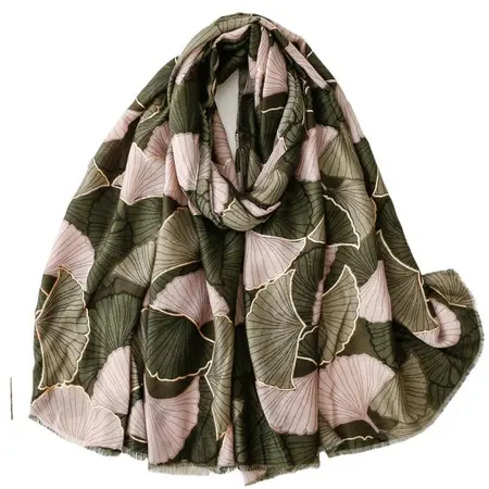 Silk Scarf Shawl – 180 × 88 cm detail
