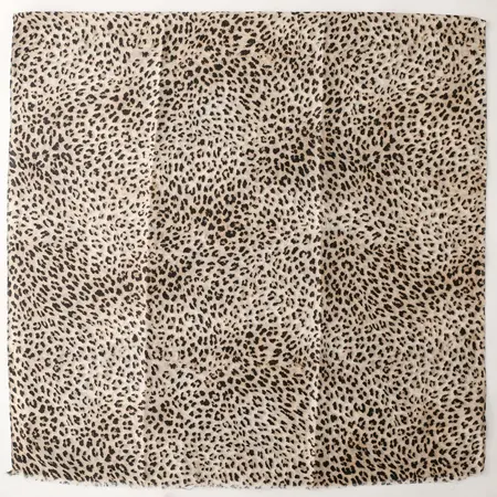 Silk Leopard Print Printed Scarf Shawl – 180 × 88 cm detail