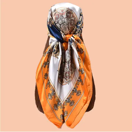 Printed Scarf Shawl – 90 × 90 cm