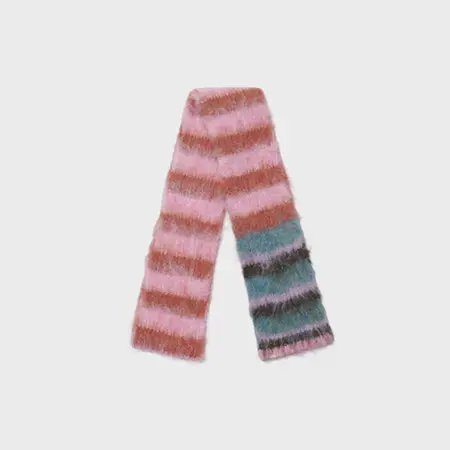 Striped Knit Scarf Shawl – 180 × 12 cm detail
