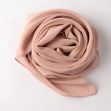 Chiffon Solid Color Hijab detail