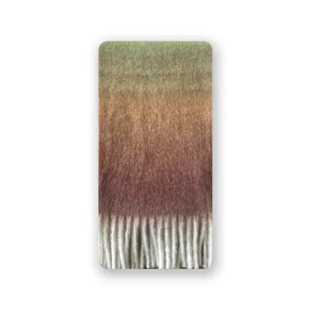 Women's Wool Blend Gradient Fringed Scarf Shawl – 215 × 27 cm detail
