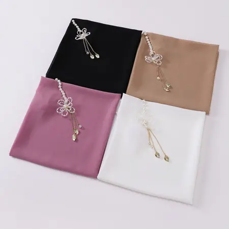 Chiffon Floral Headscarf – 80 × 180cm