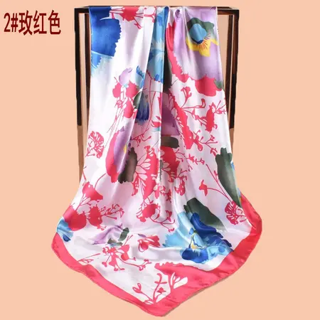 Floral Scarf Shawl – 90 × 90 cm detail