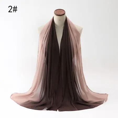 Chiffon Gradient Hijab detail