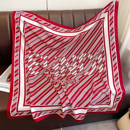 Striped Scarf Shawl – 90 × 90 cm detail