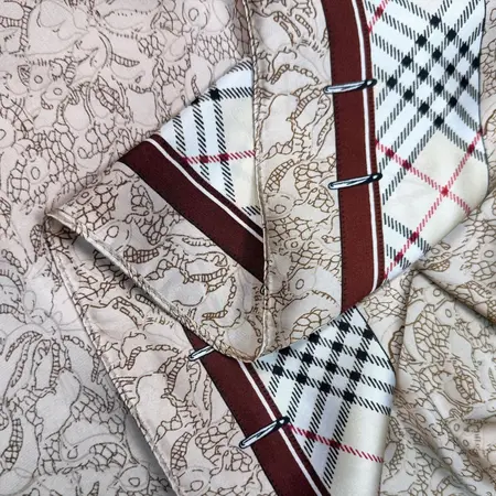Silk Printed Scarf Shawl – 90 × 180cm detail