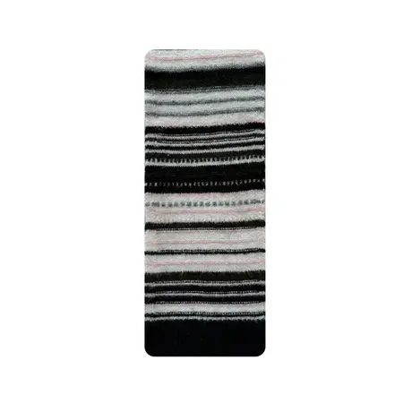 Women's Wool Blend Striped Scarf Shawl – 200 × 18 cm detail