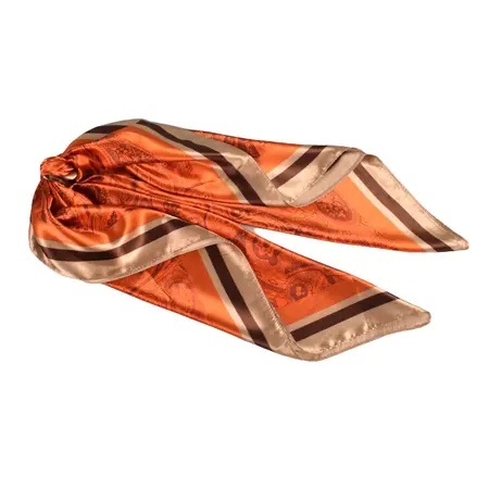 Women's Silk Floral Scarf Shawl – 90 × 90 cm detail