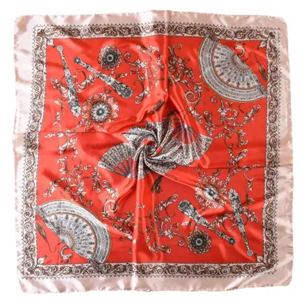 Printed Scarf Shawl – 90 × 90 cm detail