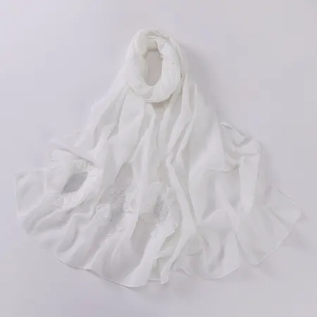Chiffon Pleated Hijab detail