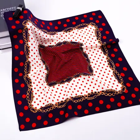 Polka Dot Scarf Shawl – 60 × 60 cm detail