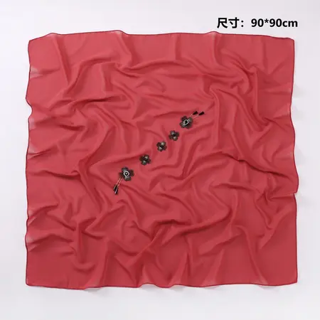 Chiffon Floral Hijab – 80 × 180cm detail