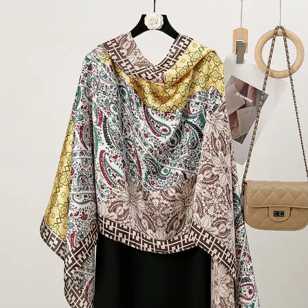 Colorblock Scarf Shawl – 90 × 180cm
