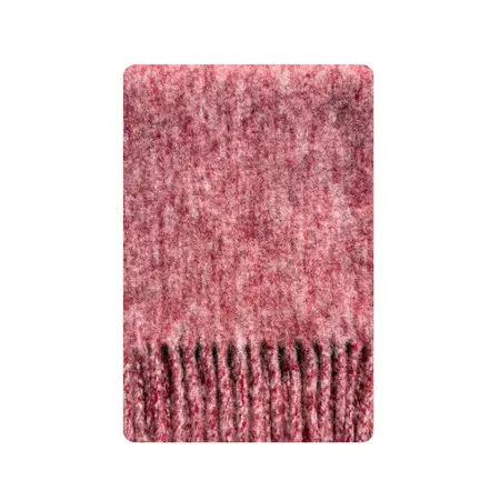 Women's Wool Solid Color Floral Scarf Shawl – 210 × 25 cm detail