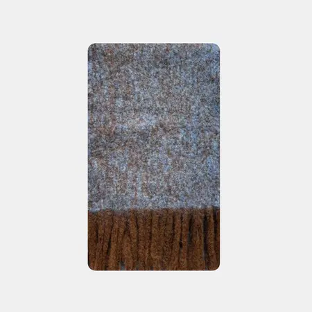 Women's Wool Blend Fringed Scarf Shawl – 200 × 30 cm detail