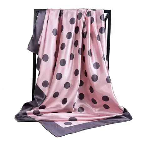 Polka Dot Scarf Shawl – 90 × 90 cm detail