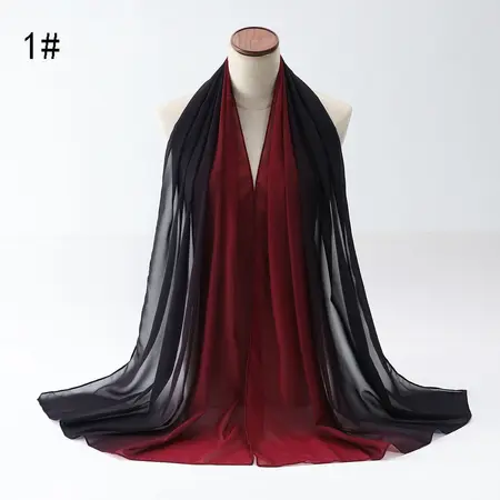 Chiffon Gradient Hijab detail