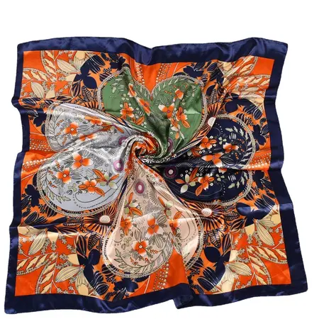 Women's Floral Printed Scarf Shawl – 90 × 90 cm detail