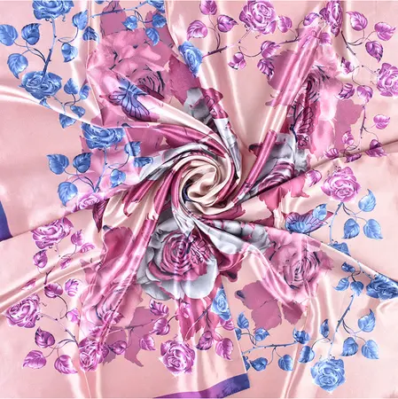 Printed Scarf Shawl – 90 × 90 cm detail