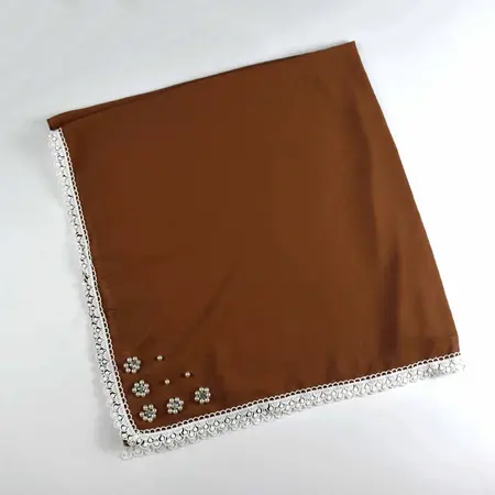 Chiffon Floral Hijab detail