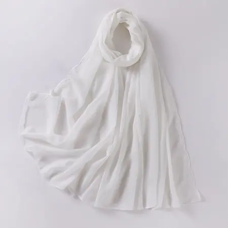 Chiffon Embroidered Hijab detail