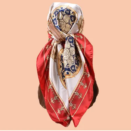 Printed Scarf Shawl – 90 × 90 cm detail