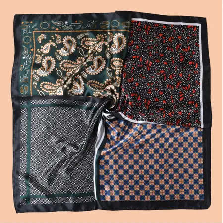 Printed Scarf Shawl – 90 × 90 cm detail