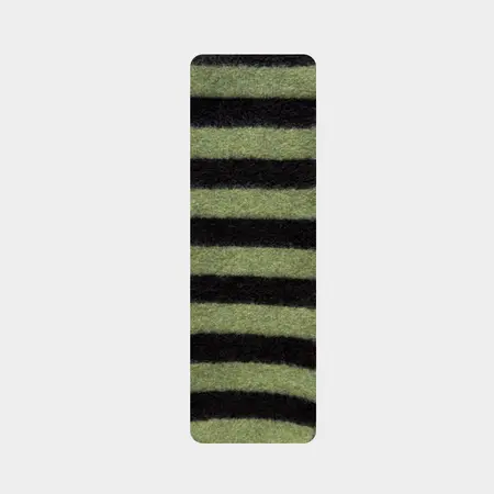 Women's Wool Blend Striped Knit Brushed Scarf Shawl – 180 × 13 cm detail