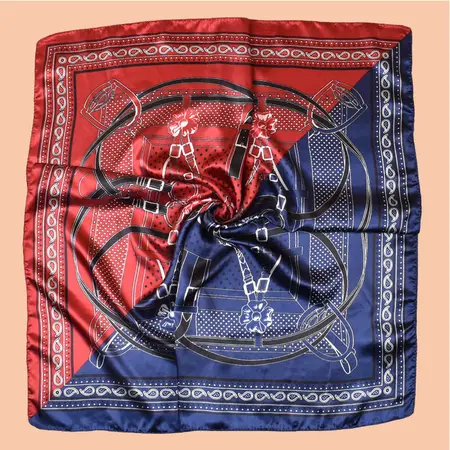 Printed Scarf Shawl – 90 × 90 cm detail