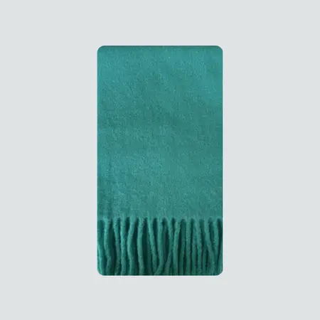 20% Wool Blend Solid Color Scarf Shawl – 220 × 30 cm detail