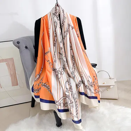 Floral Printed Vintage Scarf Shawl – 90 × 180cm detail
