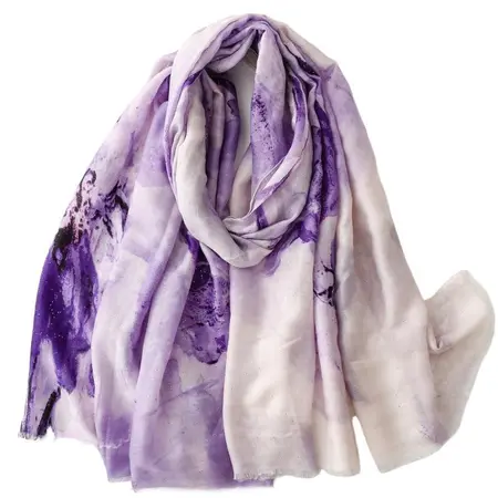 Silk Lightweight Scarf Shawl – 180 × 88 cm detail